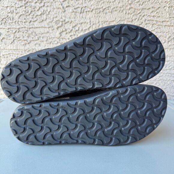 NEW Birkenstock Bend Low Croc Embossed Sneakers Womens 39EU or 8US Black Shiny - Picture 8 of 13